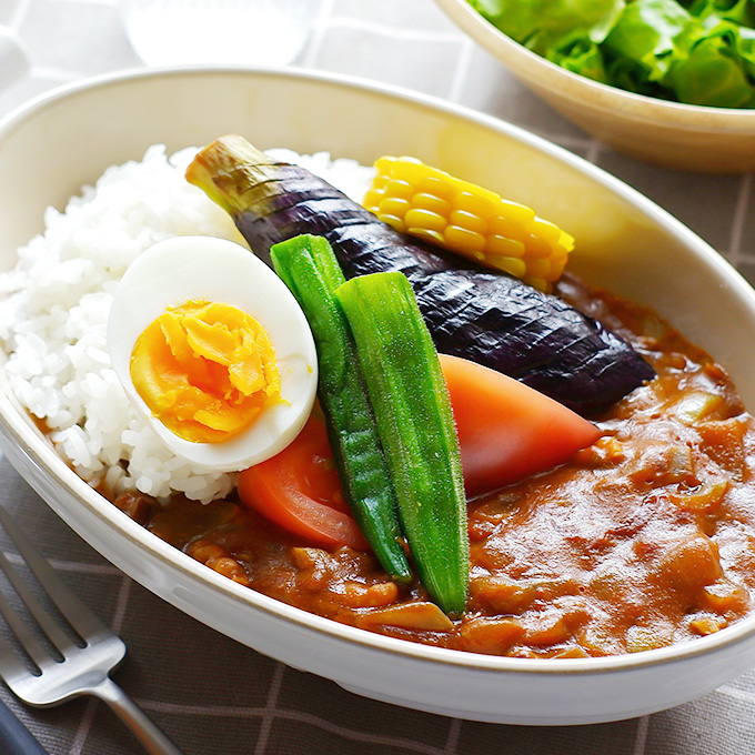 彩り野菜のカレーライス