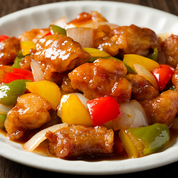 鶏肉の甘酢炒め