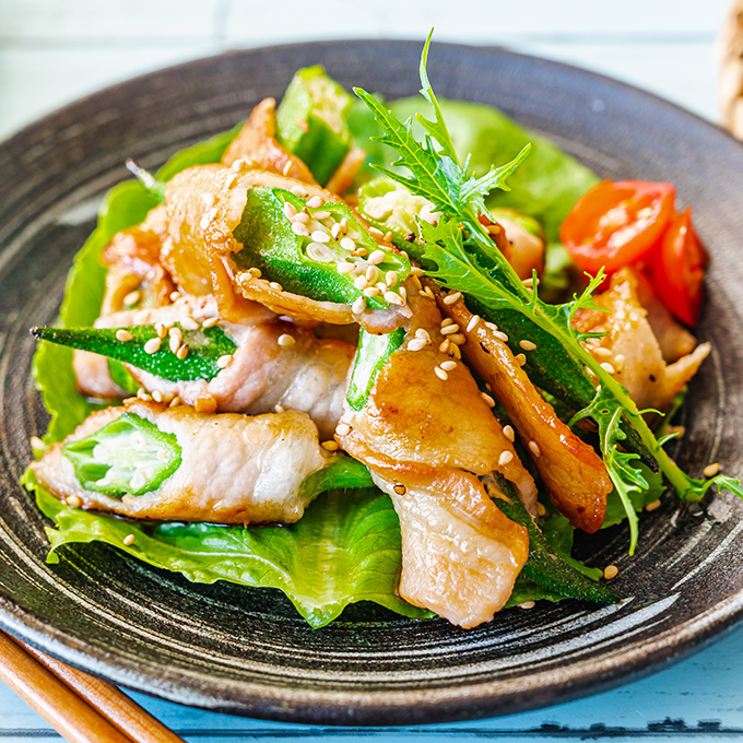 豚肉と野菜のごま炒め
