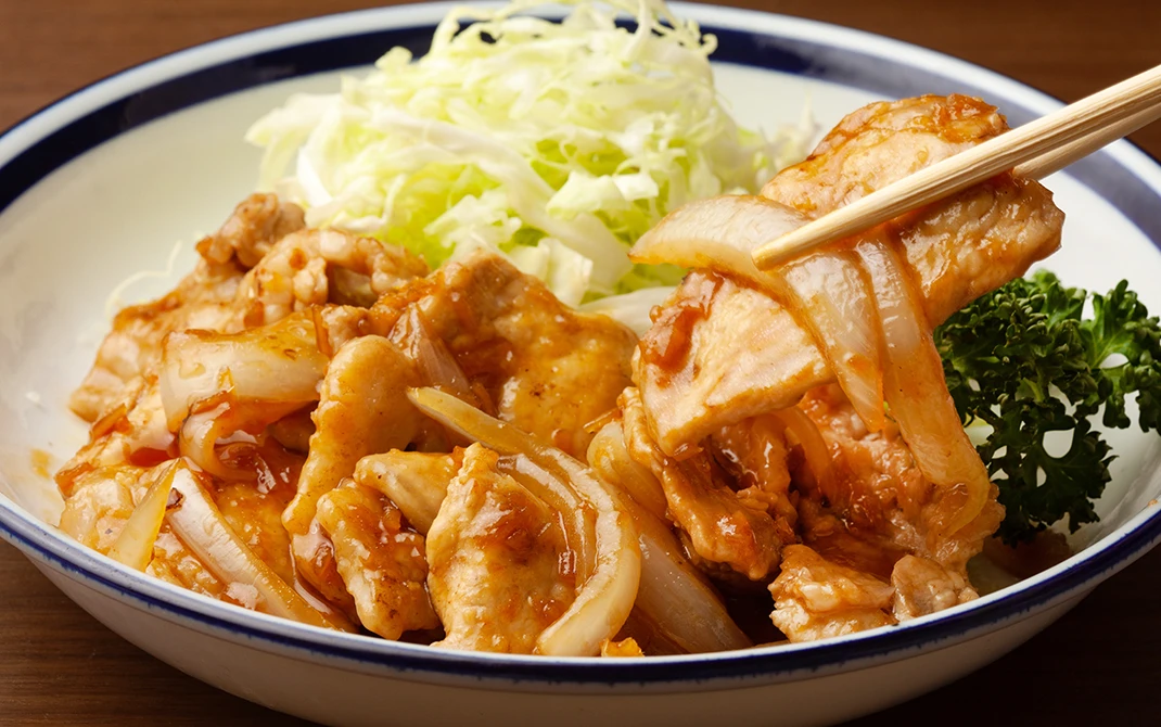 豚と玉ねぎの甘辛炒め